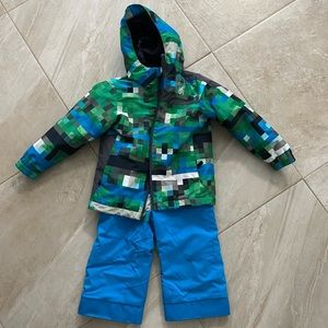 KIDS SPYDER SNOWSUIT (3T) AND JACKET (4T)